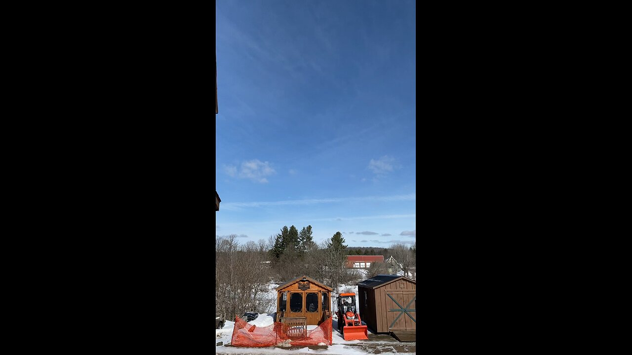 Chem-Trails this morning in the Adirondacks.