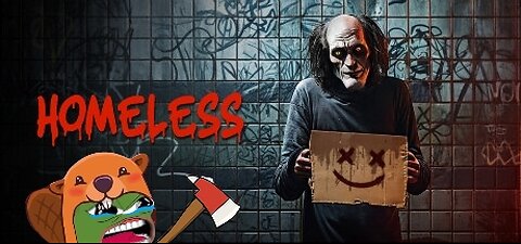 Playing a horror game called homeless while scaring the shid out of myself