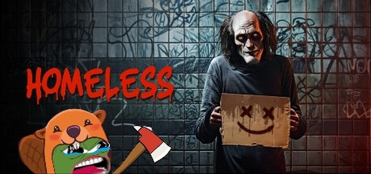 Playing a horror game called homeless while scaring the shid out of myself