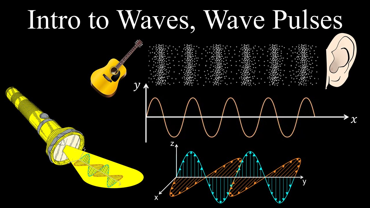 Intro to Waves, Pulses, EM and Sound, Energy, Vibrations, Oscillations - Physics