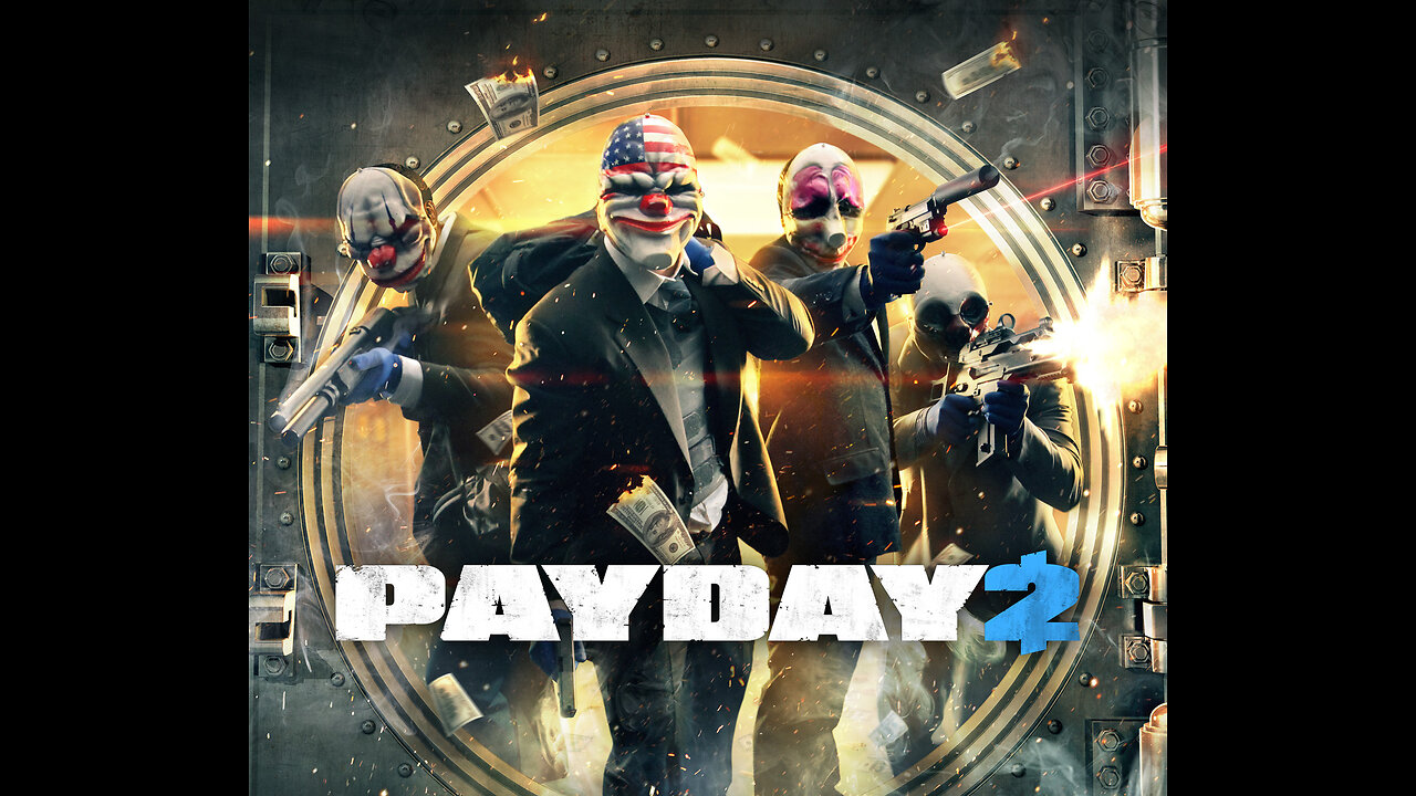 Playing Payday 2. Stealing Christmas Heist.