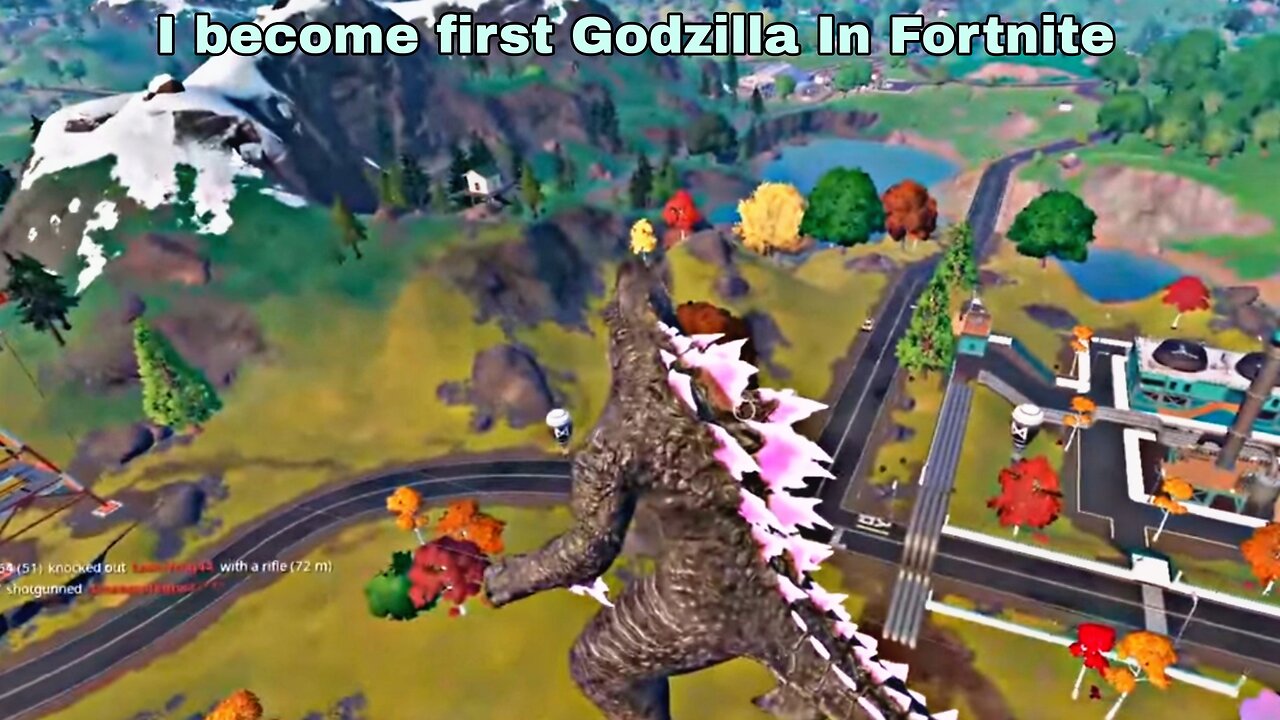 Gio First become Godzilla In Fortnite (Short clips EP 01)