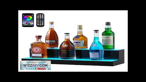 VEVOR LED Lighted Liquor Bottle Display Bar Shelf RF & App Control Review