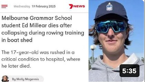 Another young Australian athlete drops dead!