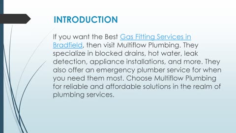 Best Gas Fitting Services in Bradfield