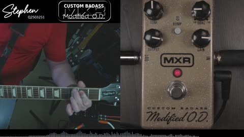 The Custom Badass Modified Overdrive by MXR. Raw sound reviews with Stephen