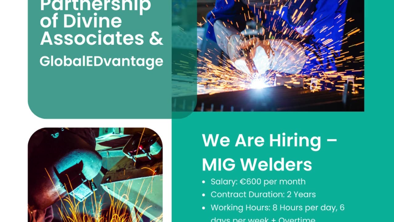 Divine Associates Ltd: Exciting Opportunity for MIG Welders in Serbia – Apply Now