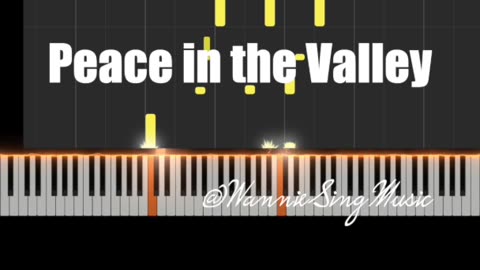 peace in the valley piano