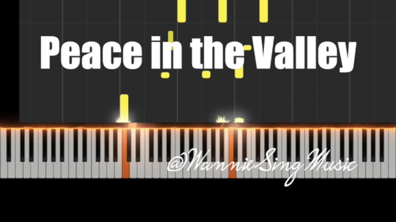 peace in the valley piano