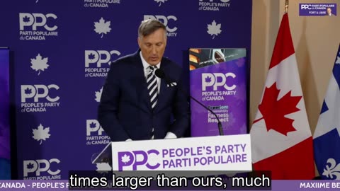 Maxime Bernier Beauce press conference - 2025/02/13