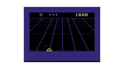 Beamrider gameplay on the Commodore 64