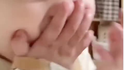 cute and funny baby laghing