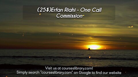 (25$)Erfan Riahi - One Call Commission Course Download