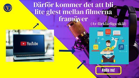 Därför kommer det att bli lite glest mellan filmerna den närmaste tiden