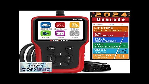 MOTOPOWER MP69035 OBD2 Scanner Universal Car Engine Fault Code Reader CAN Diagnostic Review