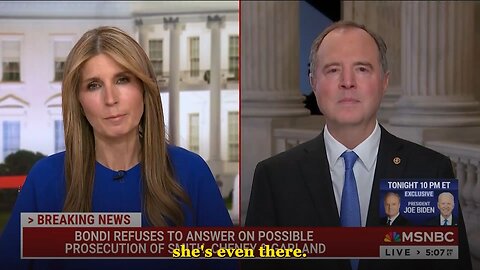 Yup, She Broke Him! Adam Schiff Still Crying To Nicolle Wallace About Pam Bondi And It's Glorious