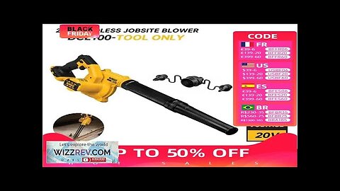 DEWALT DCE100 Compact Jobsite Blower Dust Vacuum Cleaner Garden Leaf Rechargeable Blower Review