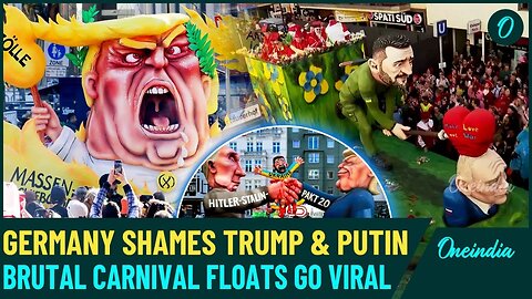 Germany Unleashes Ruthless Mockery on Trump, Putin, Far-right with Outrageous Carnival Floats