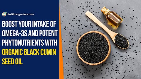 Boost your intake of omega-3s and potent phytonutrients with Organic Black Cumin Seed Oil