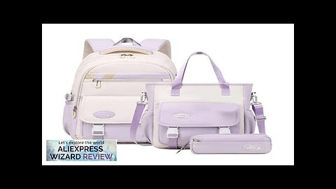 1 Set Fashion Bookbags Versatile Backpack Back to School Bag Shoulder Bag Review