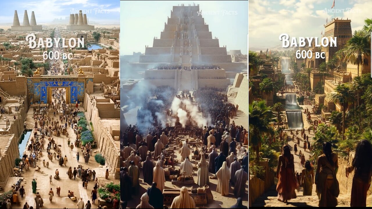 Take a trip back to Ancient Babylon 600BC. Ai brings Babylon to life