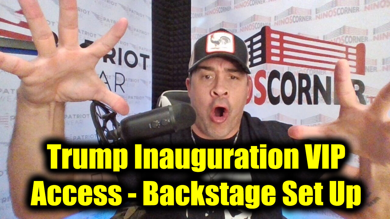 Trump Inauguration VIP Access - Backstage Set Up