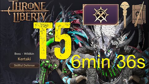 T5 Island of Terror Farm 6 mins 36s as Wand + Staff DPS - Throne and Liberty