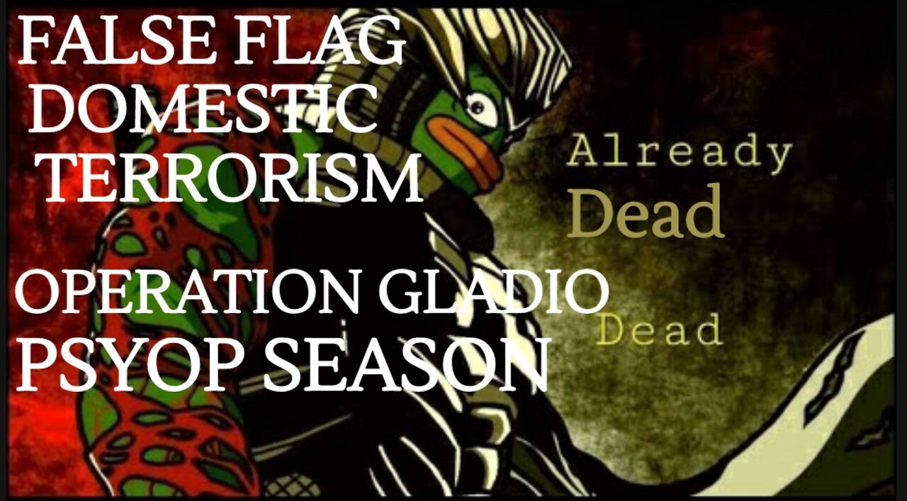 Operation Gladio Domestic 5th Gen War Against U.S. Citizens. Counter Narratives, Sleeper Cells