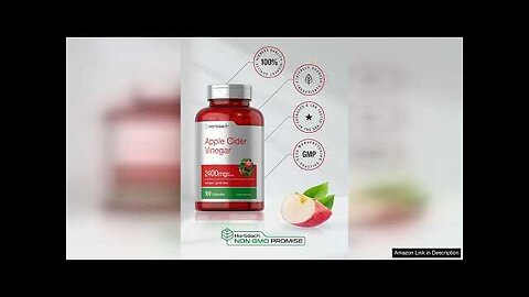 Horbäach Apple Cider Vinegar Capsules 2400mg 150 Count Non-GMO Review