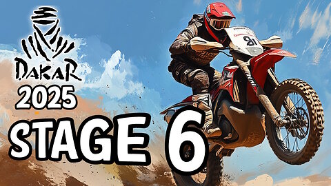 Stage 6 Dakar 2025 footage and commentary