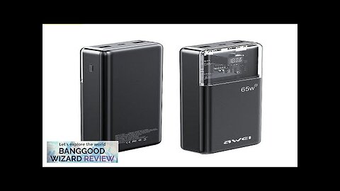 Awei P109K 65W 30000mAh LED Digital Display Power Bank External Battery Power Review