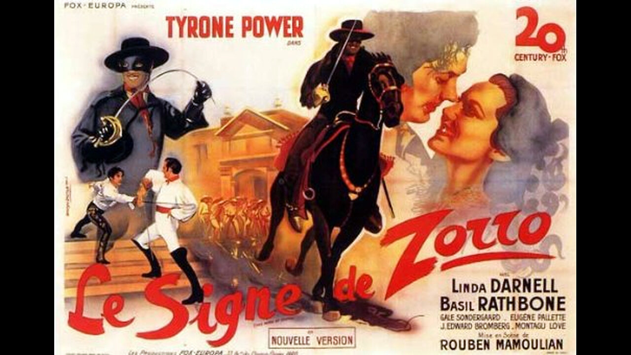 The Mark of Zorro 1940 colorized (Tyrone Power)