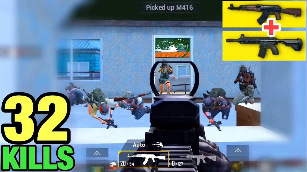 BEST LANDING IN POCHINKI | BEST MATCH WITH COMBO M416 + AKM | PUBG MOBILE TACAZ