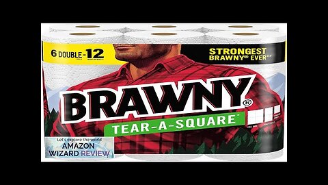 Brawny® Tear-A-Square® Paper Towels 6 Double Rolls = 12 Regular Rolls Review