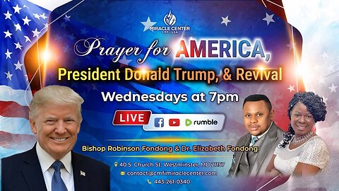 LIVE! 🔥PRAYER FOR AMERICA, PRESIDENT TRUMP AND REVIVAL