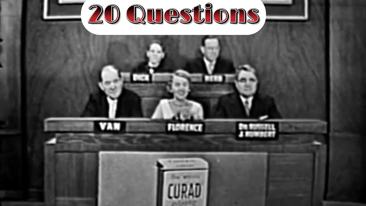 🔎Rare Find! Original 20 Questions Game Show! One Of Only Two