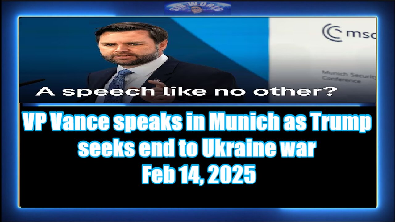 VP Vance speaks in Munich as Trump seeks end to Ukraine war