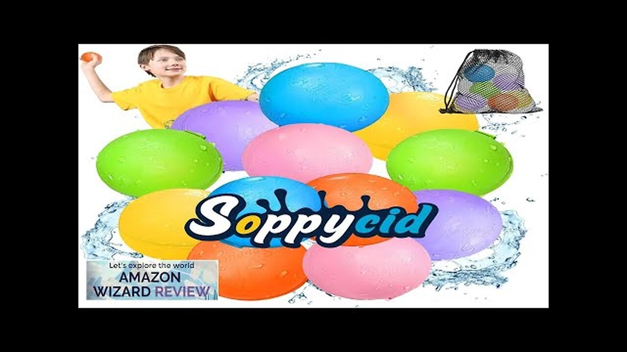 SOPPYCID 12PCS Reusable Water Balloons Quick Fill Water Balls Toys Review