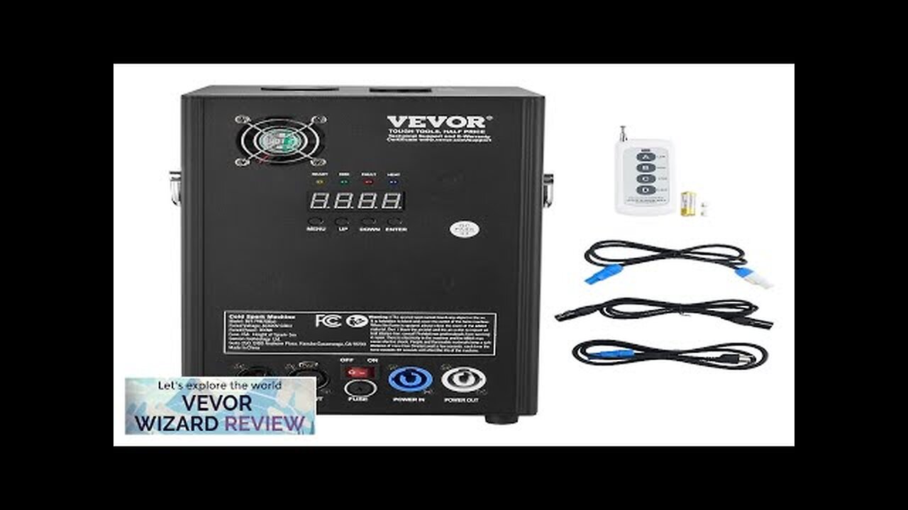 VEVOR Cold Spark Firework Machine 700W 6.6-16.4ft Stage DJ Wedding Event Party Review