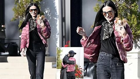 Demi Moore Enjoys Dog Playdate Amid Oscar Buzz