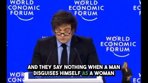 Javier Milei Calls Out Woke Indoctrination, Gender Ideology, Child Transitions and Calls Those in Favor of it PEDOPHILES to the WEF’s Face