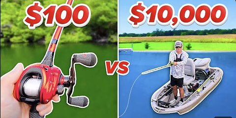 $100 vs $10,000 Budget Fishing Challenge