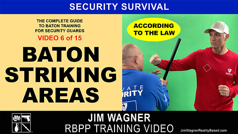 Baton Striking Areas Training Video 6 of 15 by Jim Wagner