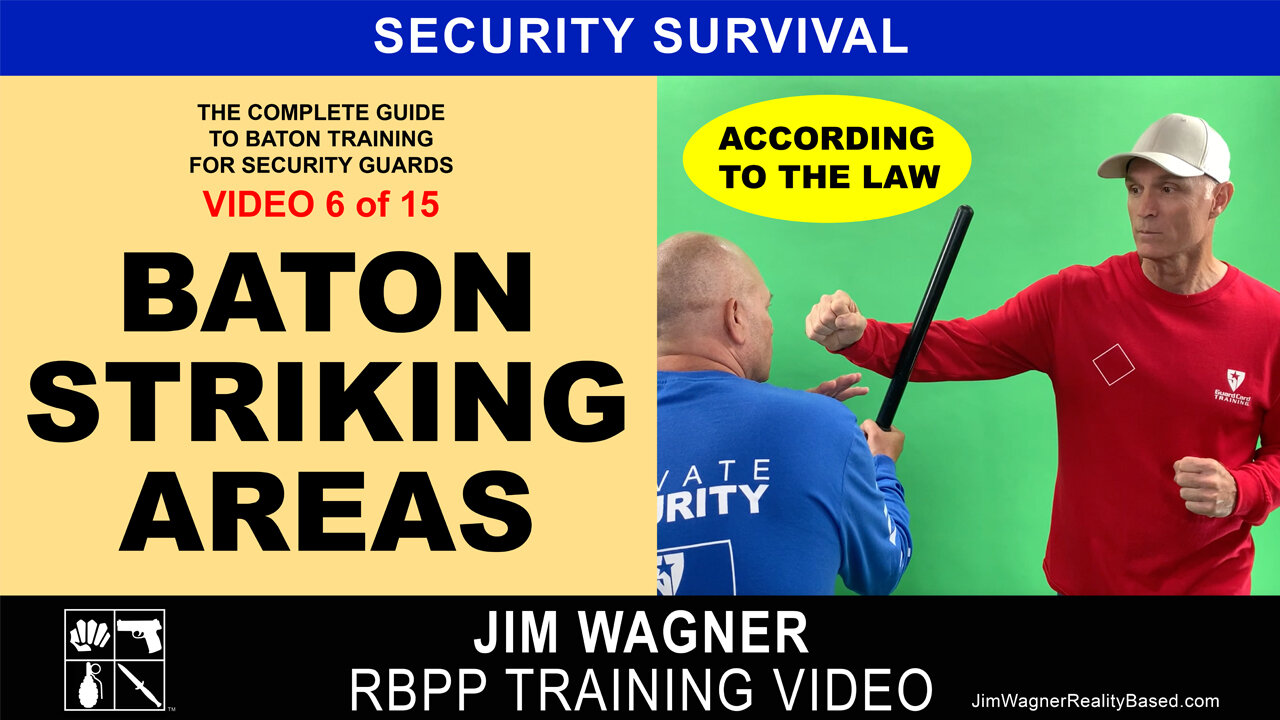 Baton Striking Areas Training Video 6 of 15 by Jim Wagner