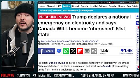 "Trump Declares NATIONAL EMERGENCY As Canadian Premiere THREATENS Americans With SHUTTERING Power"