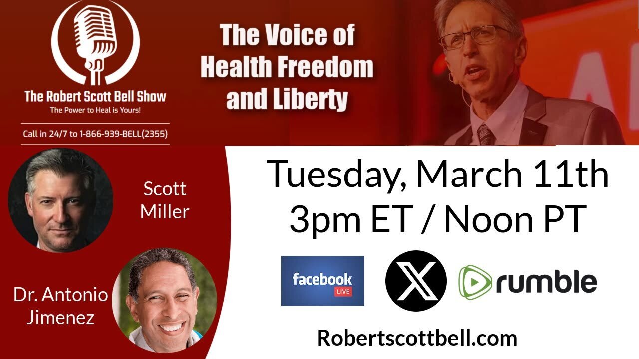 Amish Forced Vaccinations, Scott Miller, Dr. Antonio Jimenez, Hope4Cancer - The RSB Show 3-11-25