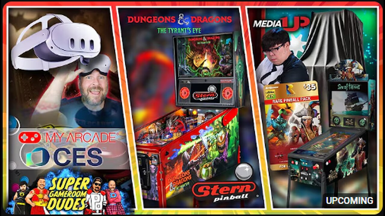 Dungeons & Dragons Stern Pinball, Media1Up, AtGames, MyArcade, CES 2025, Meta Quest 3 & More!