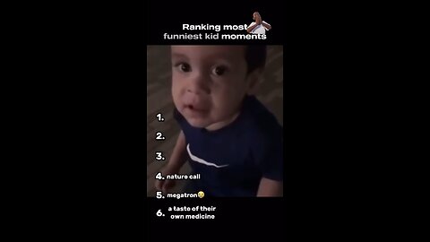 Ranking funniest kids moments 🤣