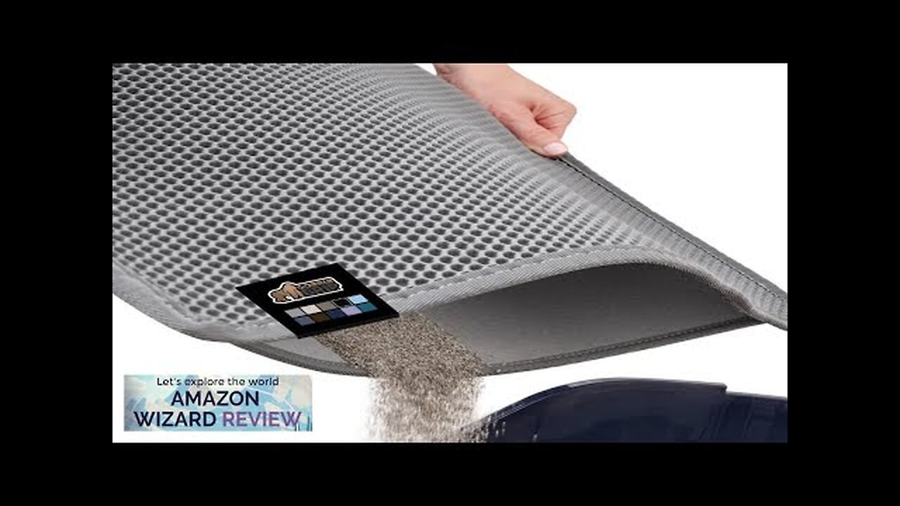 Gorilla Grip Honeycomb Cat Litter Mat Two Layer Trapping Waste Mats Soft Review