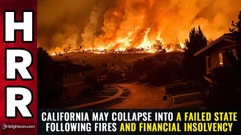 California may COLLAPSE into a FAILED STATE following fires...